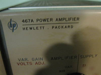 Hp 467A power supply & amplifier