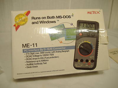 Metex multimeter w/software