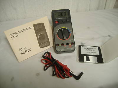 Metex multimeter w/software