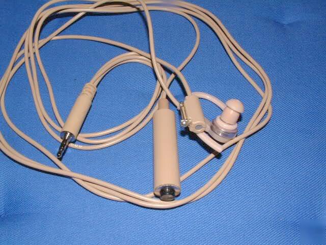 Motorola 3 wire beige earpiece w/ mic surveillance kit