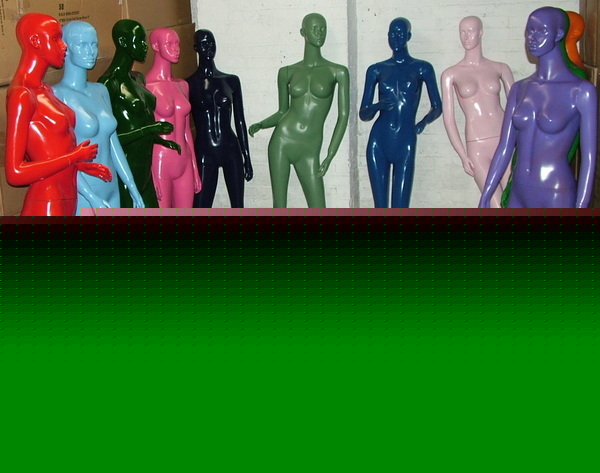 New brand female fiber glass colorful gloss mannequin 