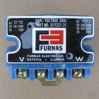 New furnas D71221-31 dual voltge magnetic coil 110-120V