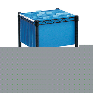 Safco compact mobile file cart office storage
