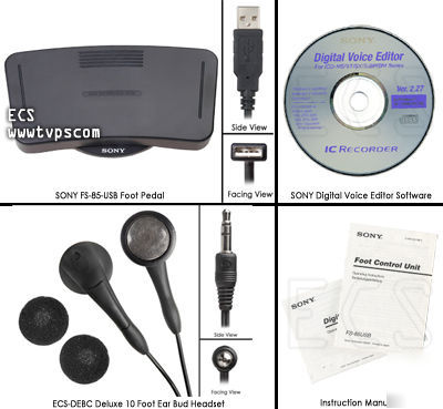 Sony fs-85USB transcription software pc transcribing