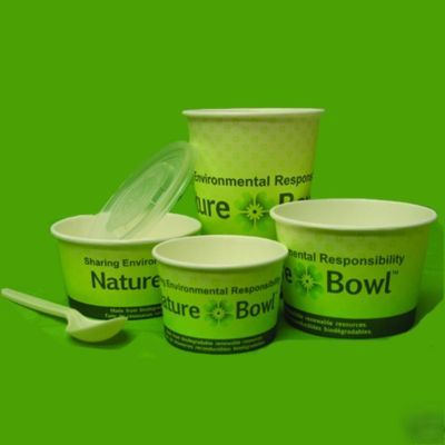 Eco biodegradable compostable soup bowl 32 oz case 500