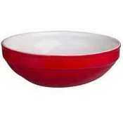 New cerise red ceramic pasta bowl - 1-qt.