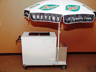 Push cart freezer and ice cream trucks and freezers