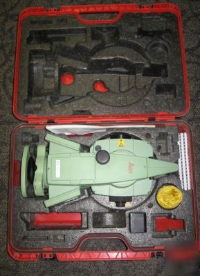 Leica TCRA1105PLUS robotic total station vg cond