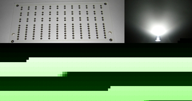 (2) white pcb and (100) 3MM 5MM led cluster combo pack
