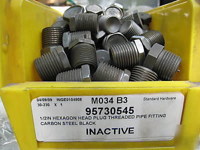  16 -1/2 in male pipe thread hexagon head plugs steel