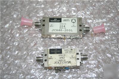 2 jca rf amplifier models: JCA25205M & JCA48-200L