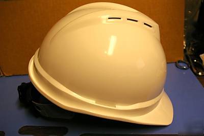 4 msa advance vented type i protective helmet hard hat