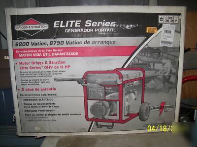 Briggs & stratton 8750 watt electric start generator