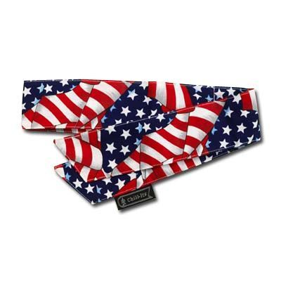 Ergodyne chill-its cooling bandana stars and stripes