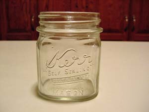 Ih farmall a b c precleaner half pint glass jar vkcg