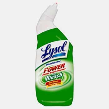 Lysol brand power toilet bowl cleaner with bleach case