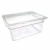 Cambro clear 1/6 size food pan 2-1/2IN |6 ea| 62CW135