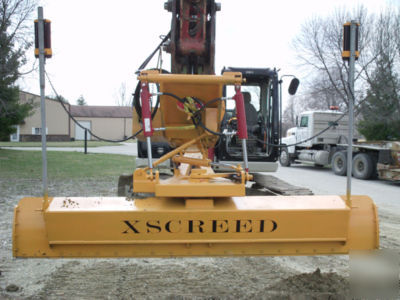 Excavator grader & screed auto grading system package 