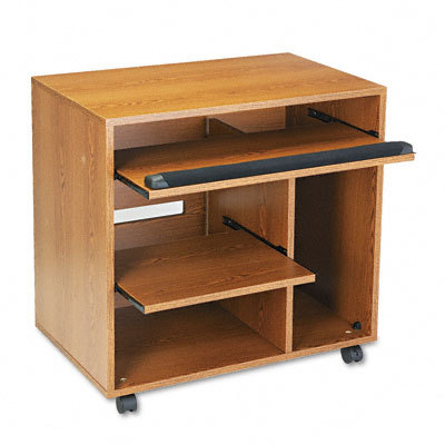 Ready-to-use pc workstation med oak laminate top