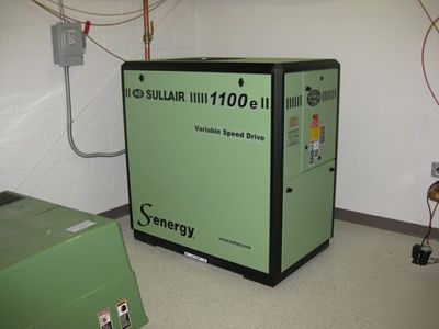 Sullair 1100E rotary screw air compressor 15HP