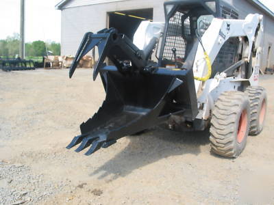 ** bigcat stump grabber bucket w/ large teeth ***