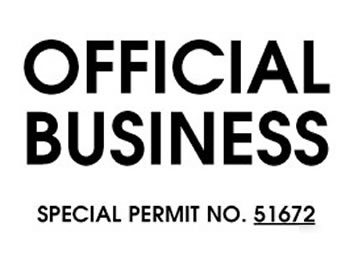 Official business windshield pass