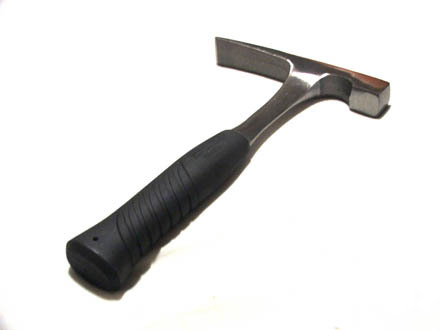 Solid forged geologist's hammer: geological/fossil use