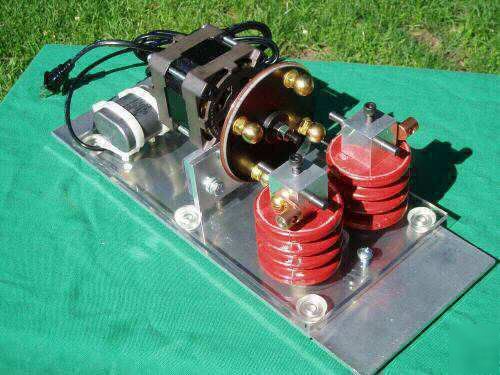 Tesla coil synchronous rotary tungsten gap motor rotor