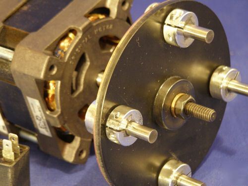 Tesla coil synchronous rotary tungsten gap motor rotor