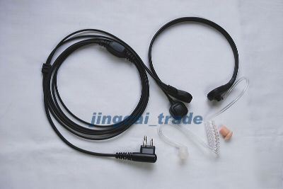 Throat vibration mic acoustic tube for motorola radio