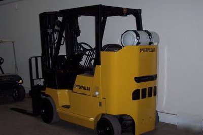 2004 caterpillar 8000 lb forklift lp gas sideshifter