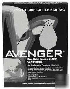 Avenger fly insect tags cattle 120CT cow & calf nwt