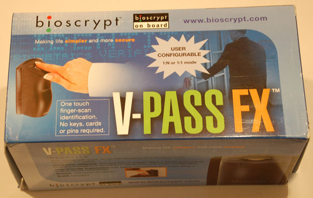 Bioscrypt v-pass fx fingerprint identification reader