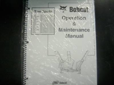 Bobcat tree spade oper/maint manual