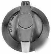 Gas valve knob black, 2-1/2'' dia - 220-1213