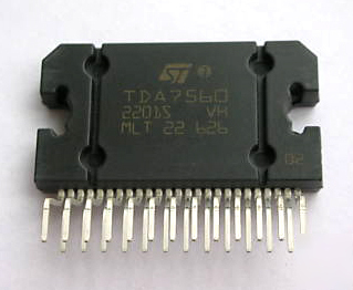 Ic chips: 1 pc TDA7560 45W/2W cmos bridge car radio amp