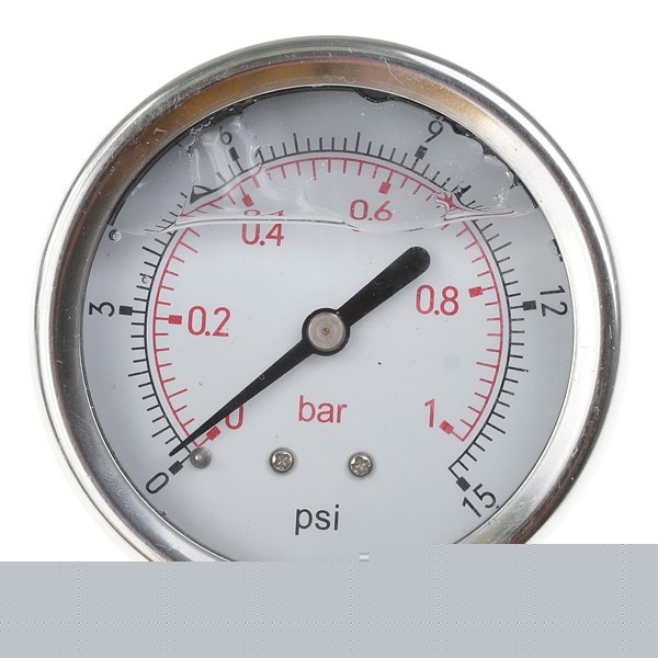 New pressure gauge 15 psi hydraulic meter measure water 