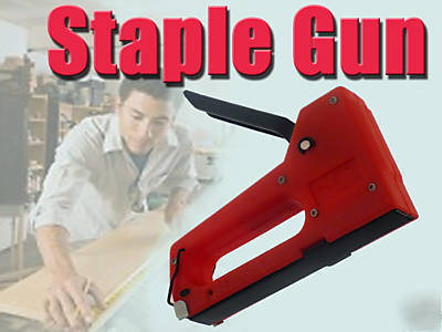 New stapler staple gun tacker + staples upholstery 