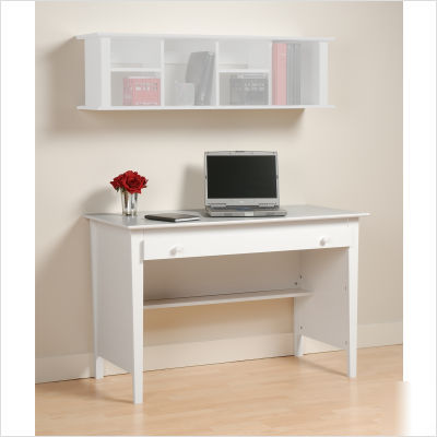 Prepac belcarra contemporary desk in white