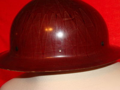 Vintage fiberglass willson style hardhat style #13 nice