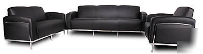 3 pc leather office sofa BR99000