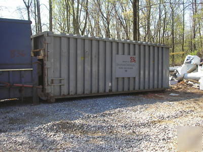 7 cu yd galbreath trash compactor & container dumpster