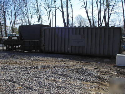 7 cu yd galbreath trash compactor & container dumpster