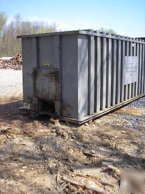 7 cu yd galbreath trash compactor & container dumpster