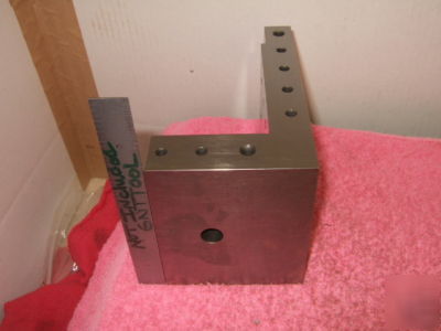 Angle plate toolmaker machinist hardened stepped 1/4X20