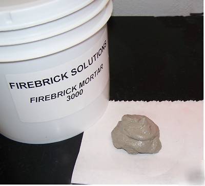 Firebrick refractory mortar 3000 - 1/2 gallon