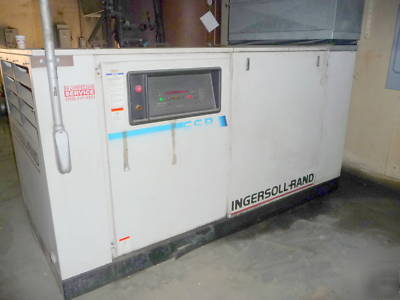 Ingersoll-rand 100 hp screw compressor, model ssr-EP100