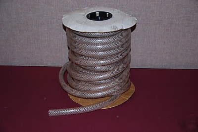 Clear vinyl braided tubing 5/8