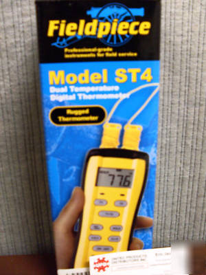 Fieldpiece ST4 ruggedized dual temperature thermometer