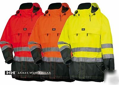 Helly hansen potsdam jacket hi vis, waterproof, small 